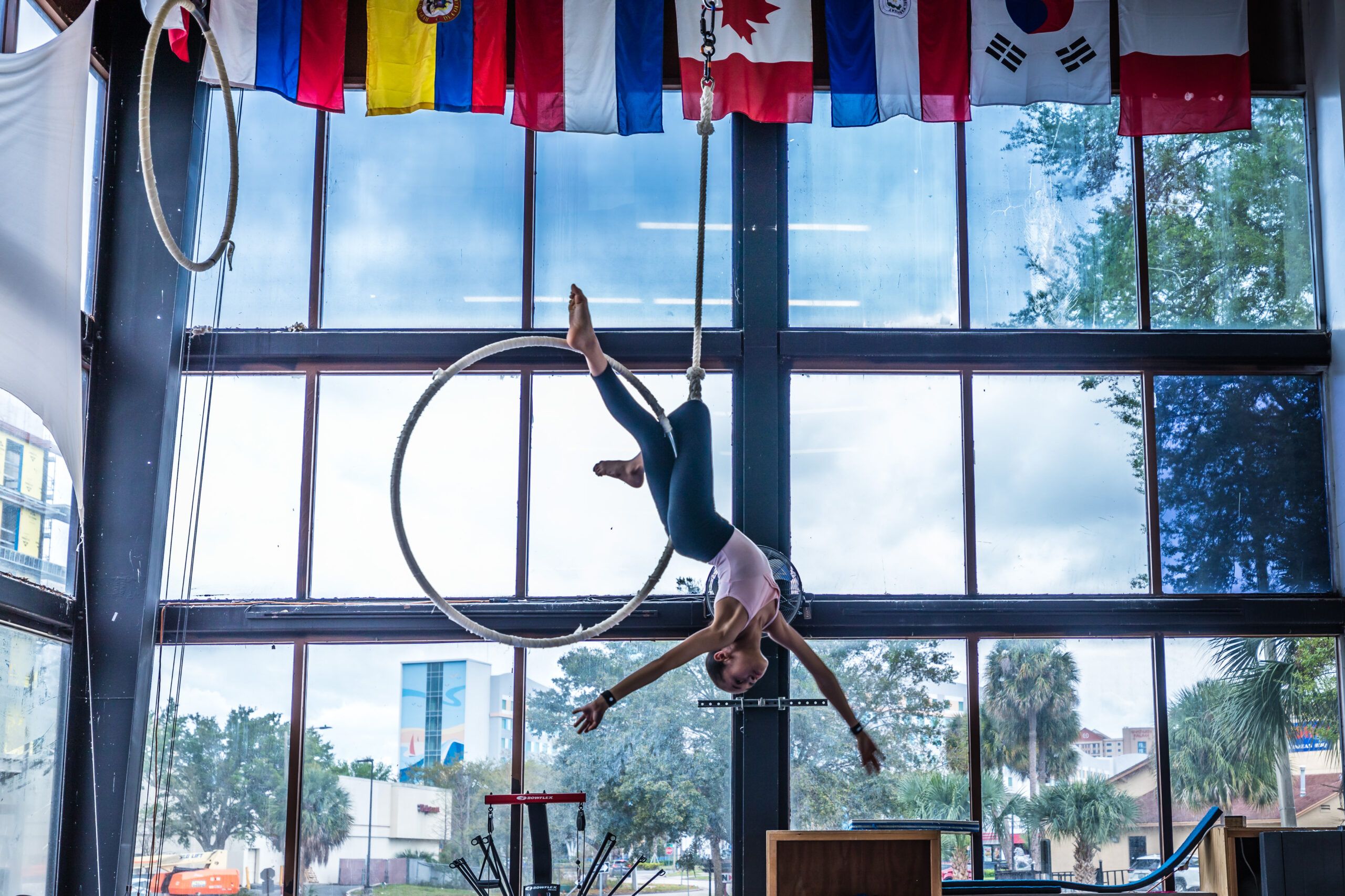 Circus class at Orlando Circus School